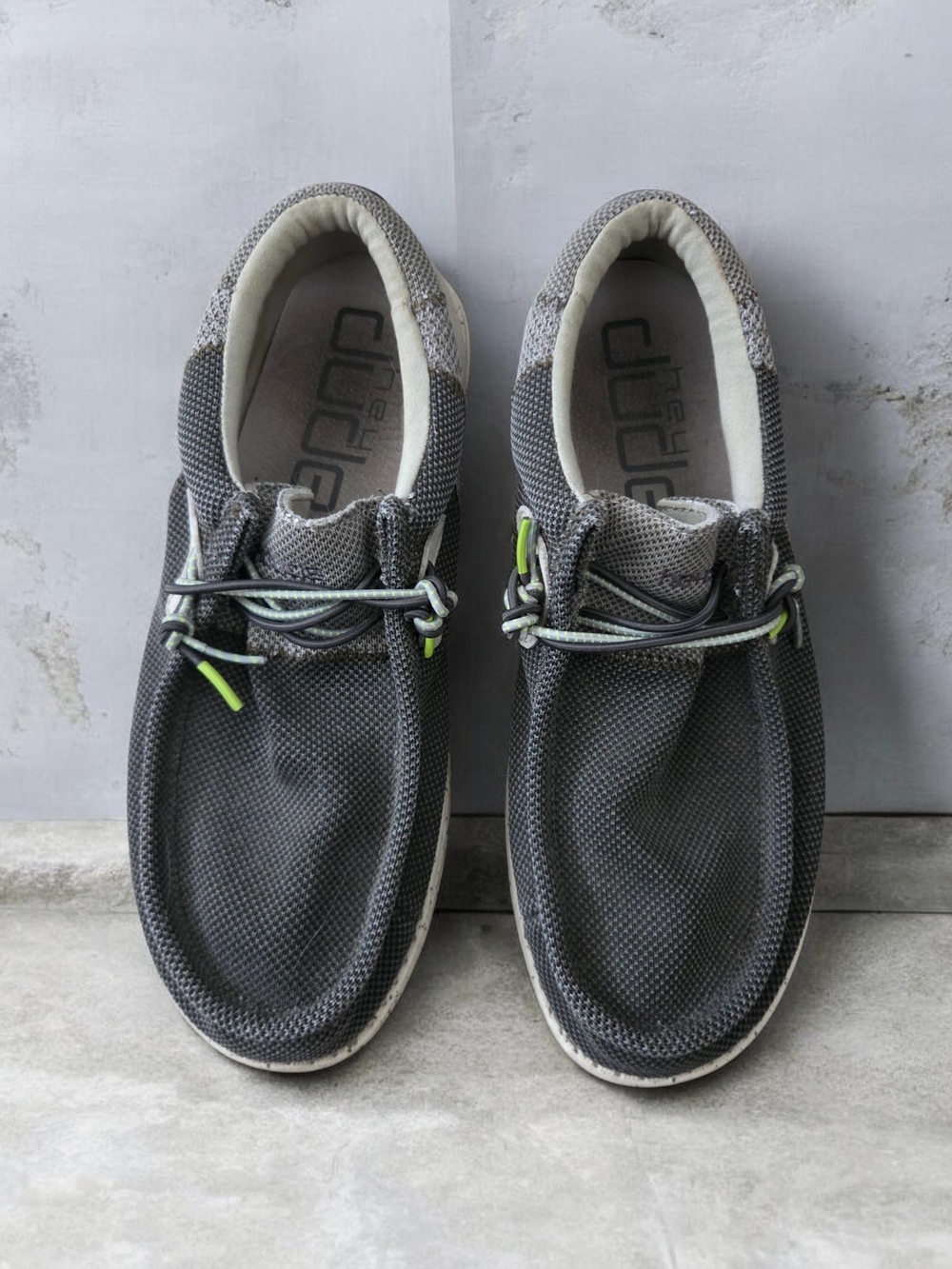Hey Dude Grey Casual Mesh Slip-On Shoes